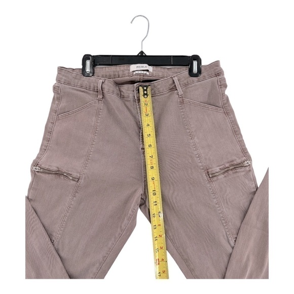 Pistola Hunter Ankle Stretch Skinny Cargo Pants Cropped Mauve Size 33 - Picture 8 of 13